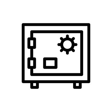 Web sitesi tasarımı ve masaüstü zarfları için dolap simgesi. premium paket.