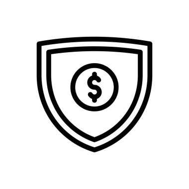 Web sitesi tasarımı ve masaüstü zarfları için kalkan simgesi, geliştirme. premium paket.