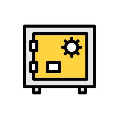 Web sitesi tasarımı ve masaüstü zarfları için dolap simgesi. premium paket.