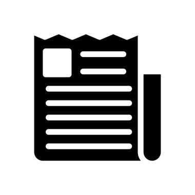 receipt  Icon for website design and desktop envelopment, development. premium pack.