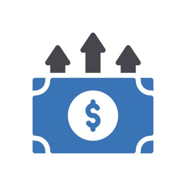 Web sitesi tasarımı ve masaüstü zarfları için dolar simgesi, geliştirme. premium paket.