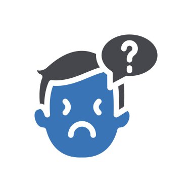 unhappy  Icon for website design and desktop envelopment, development. premium pack.