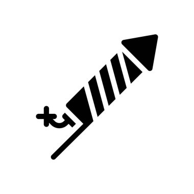 Web sitesi tasarımı ve masaüstü zarfları için havai fişek simgesi, geliştirme. premium paket.