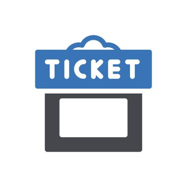 Web sitesi tasarımı ve masaüstü zarfları için bilet simgesi, geliştirme. premium paket.