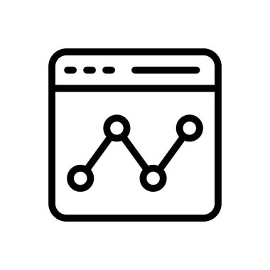 Web sitesi tasarımı ve masaüstü zarfları için analitik simge, geliştirme. premium paket.