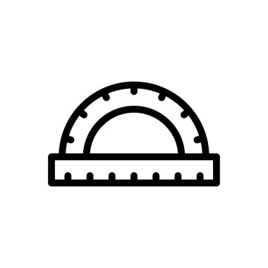 Web sitesi tasarımı ve masaüstü zarfları için açıölçer simgesi, geliştirme. premium paket.