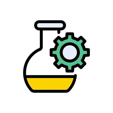 Web sitesi tasarımı ve masaüstü zarfları için laboratuvar simgesi, geliştirme. premium paket.