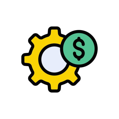 Web sitesi tasarımı ve masaüstü zarfları için teçhizat simgesi, geliştirme. premium paket.