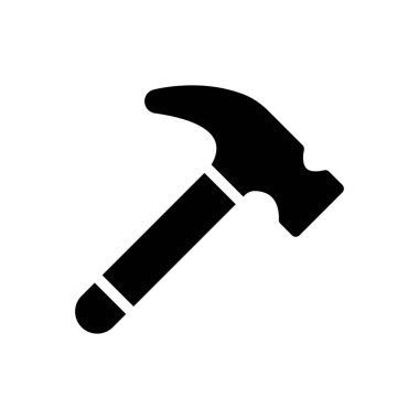 Web sitesi tasarımı ve masaüstü zarfları için çekiç simgesi, geliştirme. premium paket.