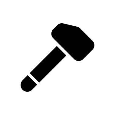 Web sitesi tasarımı ve masaüstü zarfları için çekiç simgesi, geliştirme. premium paket.