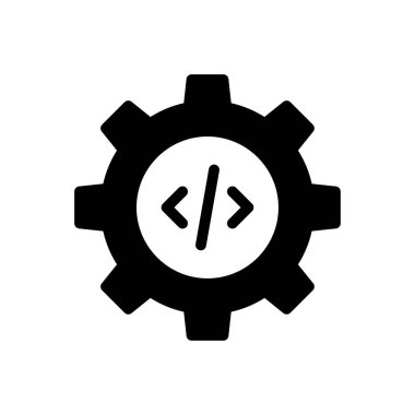 Web sitesi tasarımı ve masaüstü zarfları için teçhizat simgesi, geliştirme. premium paket.