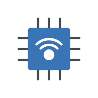 Web sitesi tasarımı ve masaüstü zarfları için işlemci simgesi, geliştirme. premium paket.