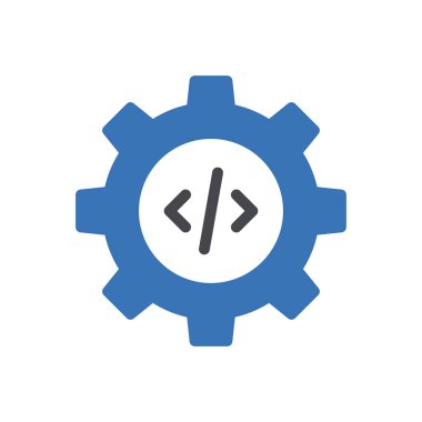 Web sitesi tasarımı ve masaüstü zarfları için teçhizat simgesi, geliştirme. premium paket.