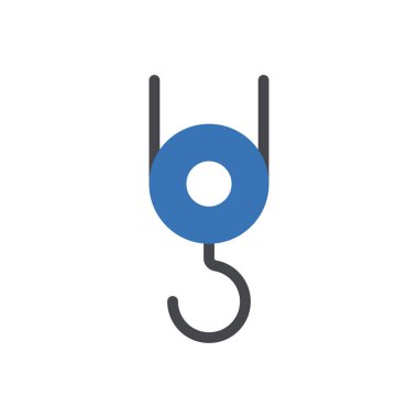 Web sitesi tasarımı ve masaüstü zarfları için vinç simgesi, geliştirme. premium paket.