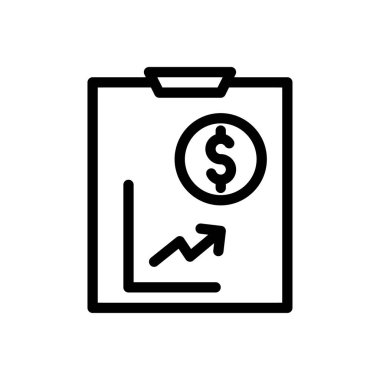 Web sitesi tasarımı ve masaüstü zarfları için rapor simgesi, geliştirme. premium paket.