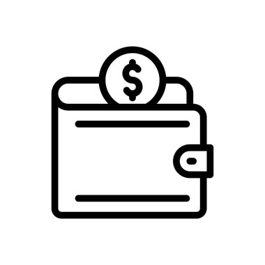 Cüzdan Simgesi web sitesi tasarımı ve masaüstü zarfları için, geliştirme. premium paket.