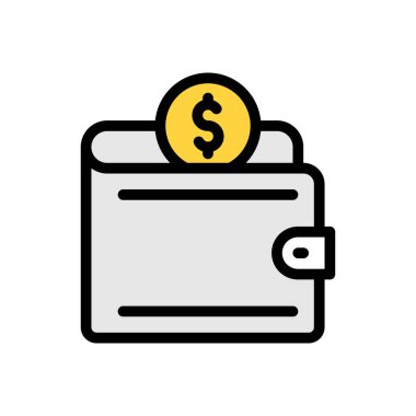 Cüzdan Simgesi web sitesi tasarımı ve masaüstü zarfları için, geliştirme. premium paket.