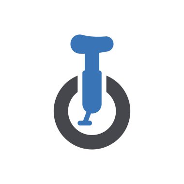 Web sitesi tasarımı ve masaüstü zarfları için tek tekerlekli bisiklet Simgesi, geliştirme. premium paket.