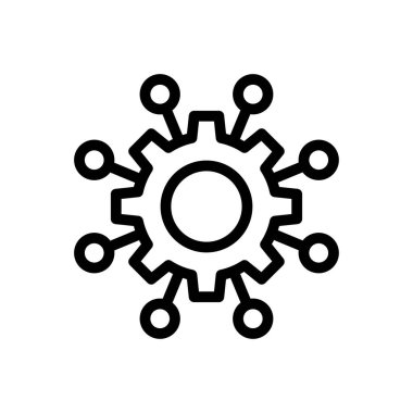 Web sitesi tasarımı ve masaüstü zarfları için çark simgesi, geliştirme. premium paket.