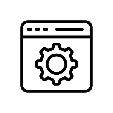 Web sitesi tasarımı ve masaüstü zarfları için tarayıcı simgesi, geliştirme. premium paket.