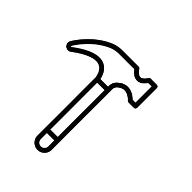 Web sitesi tasarımı ve masaüstü zarfları için çekiç simgesi, geliştirme. premium paket.