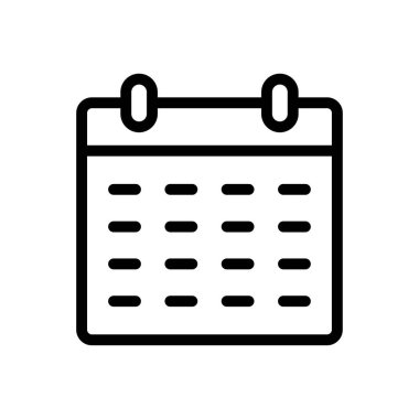 Web sitesi tasarımı ve masaüstü zarfları için takvim simgesi, geliştirme. premium paket.