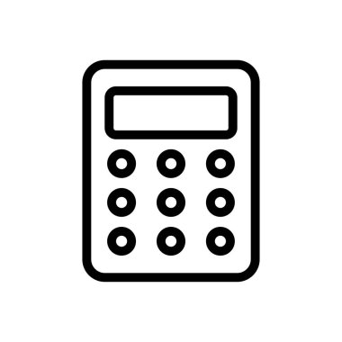 Web sitesi tasarımı ve masaüstü zarfları için hesap makinesi simgesi simgesi, geliştirme. premium paket.