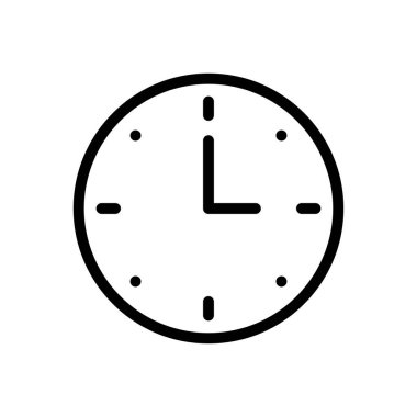 Web sitesi tasarımı ve masaüstü zarfları için saat simgesi, geliştirme. premium paket.