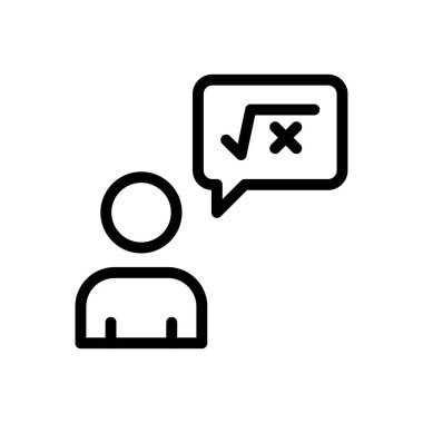 teacher formula Icon for website design and desktop envelopment, development. premium pack.