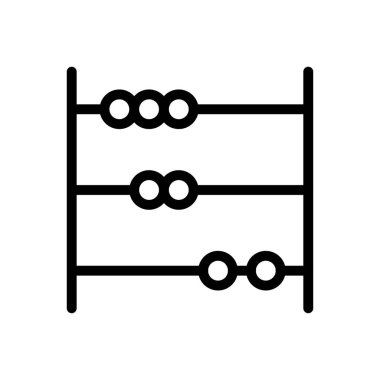 Web sitesi tasarımı ve masaüstü zarfları için abaküs simgesi geliştirme. premium paket.