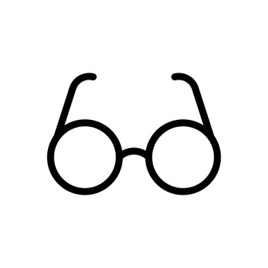 Web sitesi tasarımı ve masaüstü zarfları için gözlük simgesi, geliştirme. premium paket.