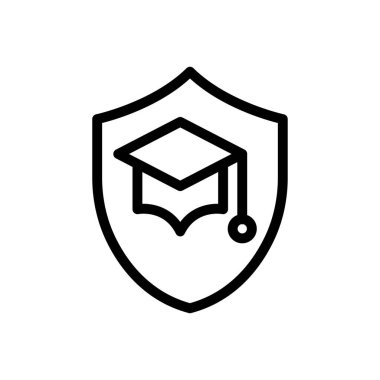 shield education Icon for website design and desktop envelopment, development. premium pack.