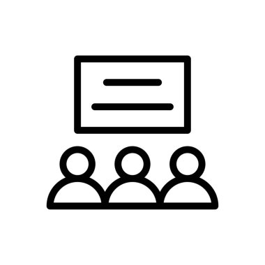 classroom presentation Icon for website design and desktop envelopment, development. premium pack.