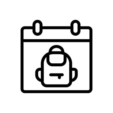 school schedule Icon for website design and desktop envelopment, development. premium pack.