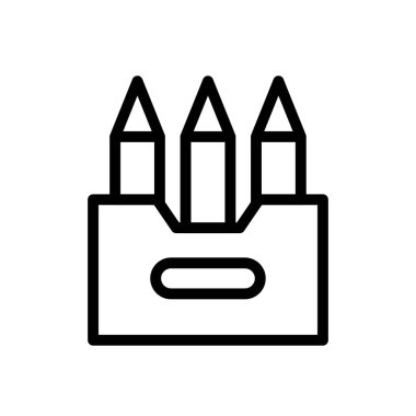 colors pencil Icon for website design and desktop envelopment, development. premium pack.