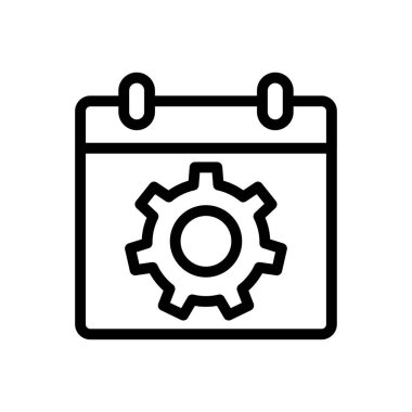 calendar settings Icon for website design and desktop envelopment, development. premium pack.