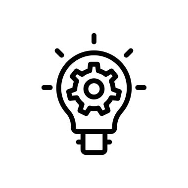 idea gear Icon for website design and desktop envelopment, development. premium pack.