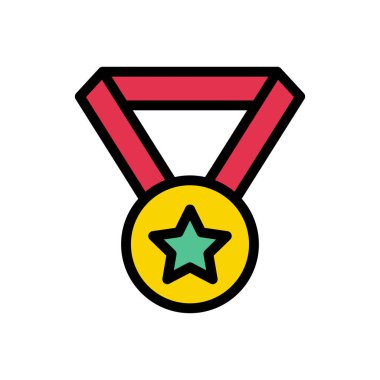 Web sitesi tasarımı ve masaüstü zarfları için madalya ikonu. premium paket.