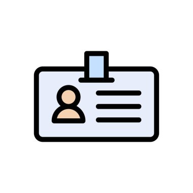 id badge Icon for website design and desktop envelopment, development. premium pack.