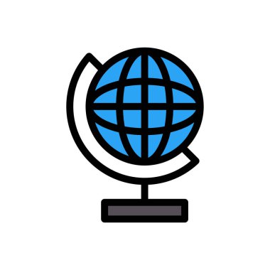 Web sitesi tasarımı ve masaüstü zarfları için yerküre simgesi, geliştirme. premium paket.