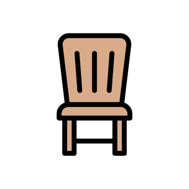 Web sitesi tasarımı ve masaüstü zarfları için sandalye simgesi, geliştirme. premium paket.