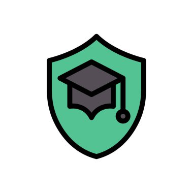 shield education Icon for website design and desktop envelopment, development. premium pack.
