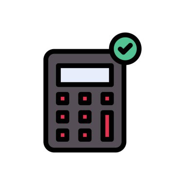 calculation tick Icon for website design and desktop envelopment, development. premium pack.