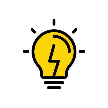 Web sitesi tasarımı ve masaüstü zarfları için ampul simgesi, geliştirme. premium paket.