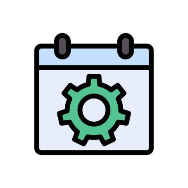 calendar settings Icon for website design and desktop envelopment, development. premium pack.