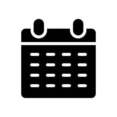 Web sitesi tasarımı ve masaüstü zarfları için takvim simgesi, geliştirme. premium paket.