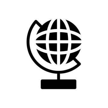 Web sitesi tasarımı ve masaüstü zarfları için yerküre simgesi, geliştirme. premium paket.