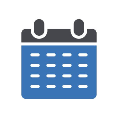 Web sitesi tasarımı ve masaüstü zarfları için takvim simgesi, geliştirme. premium paket.