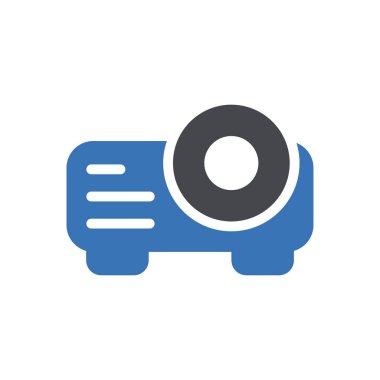 Web sitesi tasarımı ve masaüstü zarfları için projektör Simgesi, geliştirme. premium paket.