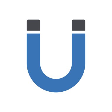 Web sitesi tasarımı ve masaüstü zarfları için mıknatıs simgesi, geliştirme. premium paket.